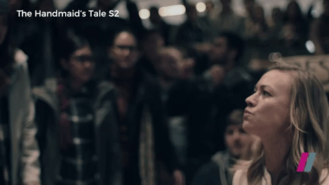 shouting the handmaid's tale GIF