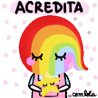 Rainbow Star Sticker