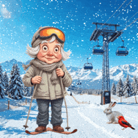 Snowing Slope GIF