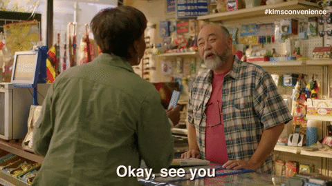 cbc okay see you GIF by Kim's Convenience