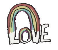 jagheterpiwa love rainbow loveislove lgtbq Sticker
