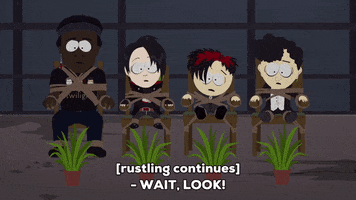 scared goth GIF by South Park 