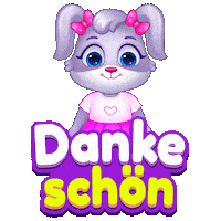 German Thank You Sticker by Lucas and Friends by RV AppStudios