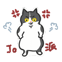 Angry Cat Sticker