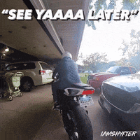 Iamshyfter bye wave bike goodbye GIF