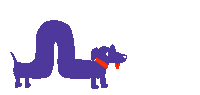 Sausage Dog Sticker