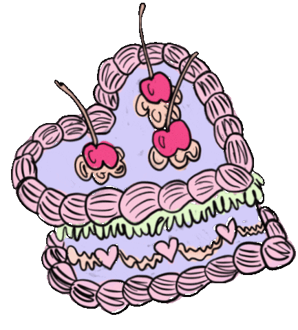 Birthday Cake Sticker by Heather Buchanan