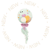 New Post Balloon Sticker by Festibox