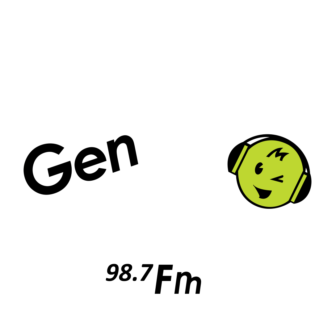 Happy fun sticker by gen 98 7 fm