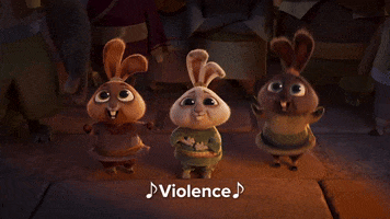 Excited Bunny GIF by Kung Fu Panda 4
