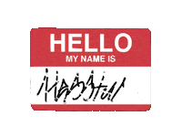 Hello My Name Is Artist Sticker by Hesstuck