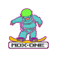 Yeti Snowboarding Sticker by MDXONE