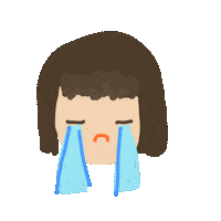 Sad Cry Sticker