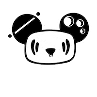 neekzbynikorenee kawaii creative character panda Sticker