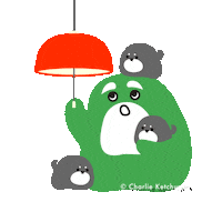 charlie_ketchuplin animated night light character Sticker