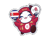 KOKOJAPAN kokochi koko japan republica dominicana y japon Sticker