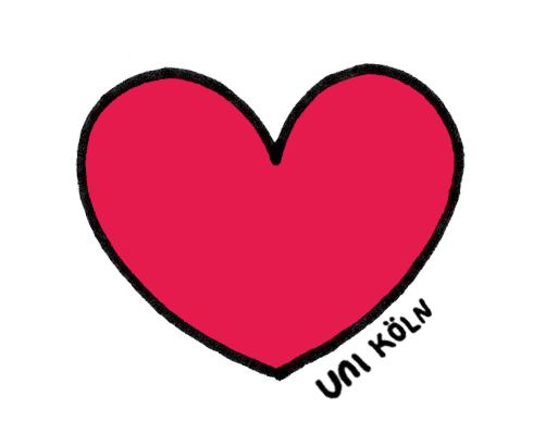 Heart Love Sticker by Universität zu Köln