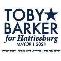 Hattiesburg Sticker by Toby Barker