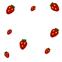 Party Strawberry Sticker