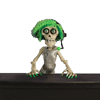 Skeleton Record Sticker by HAYWARD