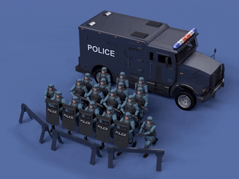 Police Cops GIF by michaelmarczewski