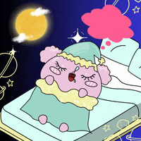 nixiCreator pink night good night cloud GIF