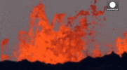 volcano going off GIF by Digg