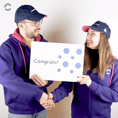 Congrats Handshaking GIF by Commencis