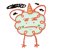 anniehuangbd02 struggle 可愛 confuse anniefantasy Sticker