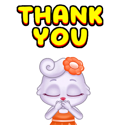 Thank You So Much Sticker by Lucas and Friends by RV AppStudios