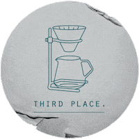 thirdplaceathens coffee design minimal urban Sticker
