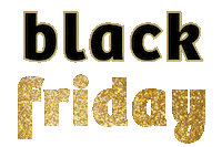 Black Friday Glitter Sticker