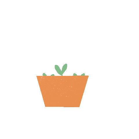 geekylatte plants leaves pot plant pot Sticker