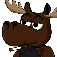 DoYouMoose nft smoke annoyed smoking Sticker