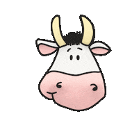 Cow Eat Sticker