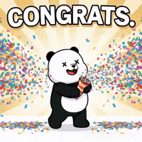 Way To Go Congrats GIF by Kanpai Pandas