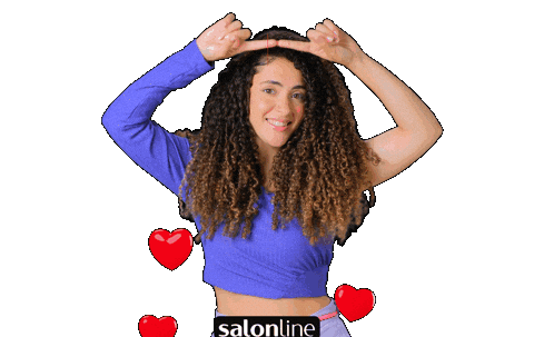Heart Cacheada Sticker by Salon Line