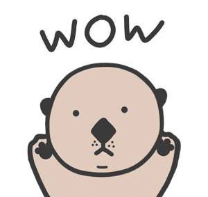 ddingstory giphyupload jojo sea otter shellfish Sticker