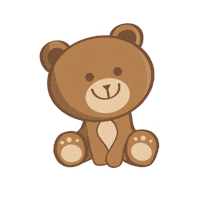 Urso Sticker by Aconchego do Bebê