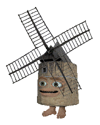 Windmill Moulin Sticker by Scorpion Dagger