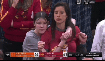 Scared Iowa State GIF by NCAA March Madness