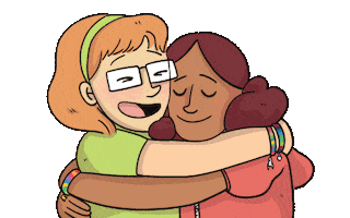 Best Friends Hug Sticker by Simon Kids