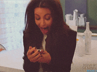excited kim kardashian GIF