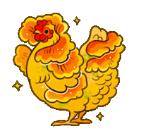 Bird Chicken Sticker