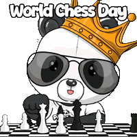 Chess Board Fun Sticker by PandaPals