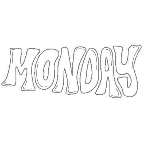 Happy Monday Sticker by The Silver Sixpence Curvy Bridal Boutique