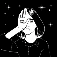 anjaslibar space star stars witch GIF