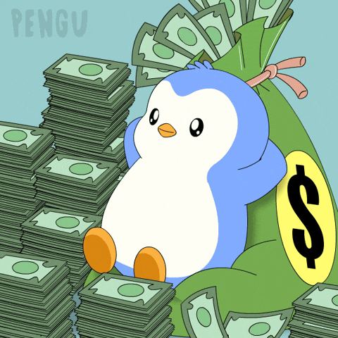 Money Earn GIF by Pudgy Penguins