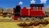 Super Mario Train GIF