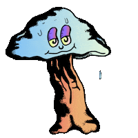 Mushroom Sticker by Talking Terps
